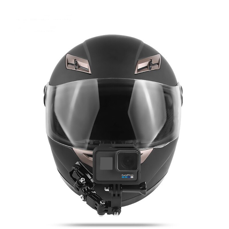 Casque de moto support de Base de menton pièces universelles équitation ensemble d'adaptateur de montage fixe pour Gopro xiaomi yi 4k Dji Osmo caméra d'action