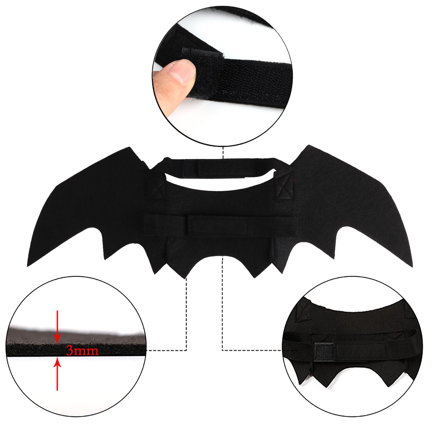 Halloween 1PC Divertente Gatti Cosplay costume animale domestico Ali di Pipistrello gatto pipistrello costume in forma Partito Cani Gatti Che Giocano Accessori per Animali Domestici