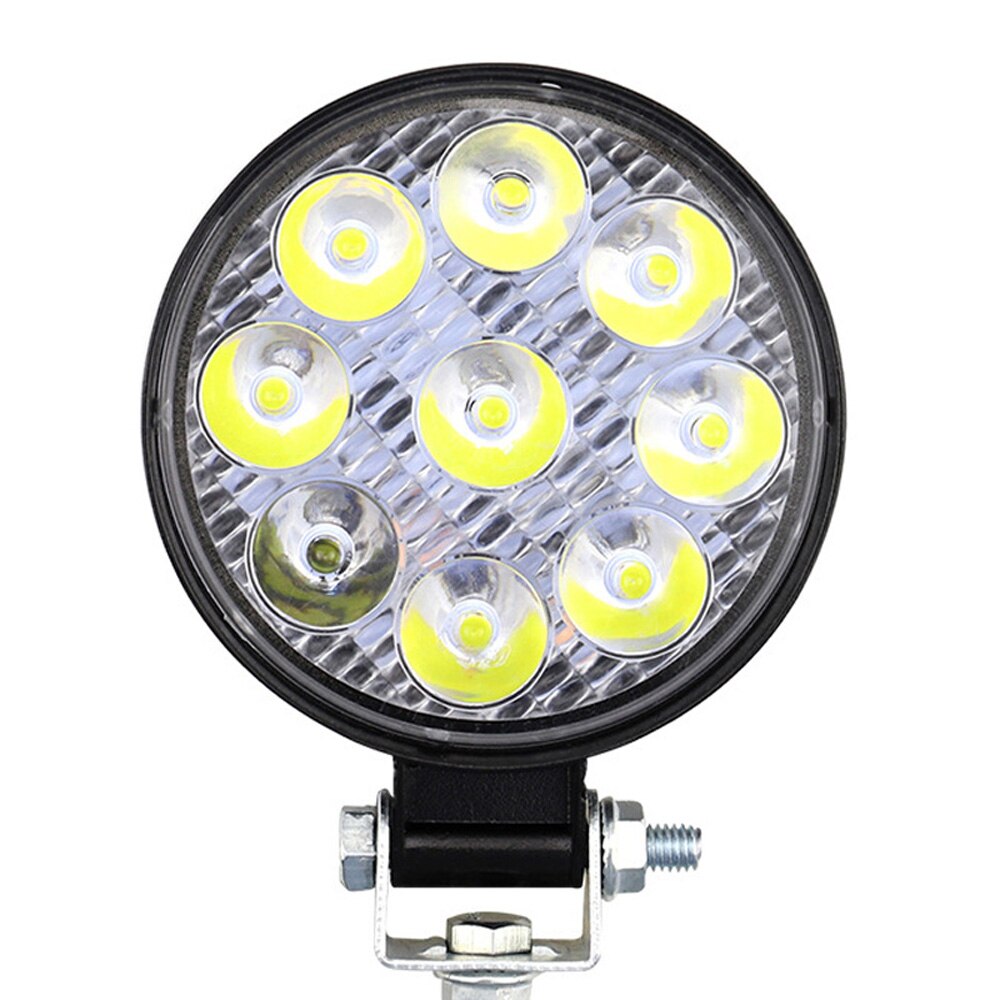 2pcs Aluminum LED Car Lights 9LED*3W High Intensity LED For Off-road Vehicle Lighting Car Headlight Fog Lights Auto Parts