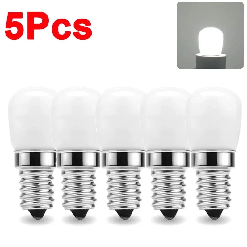LED Refrigerator Lamp E12 Light Bulb 220V LED Refrigerator Lamp Screw Bulb for Refrigerator Display Cabinet Home Lighting: Blue