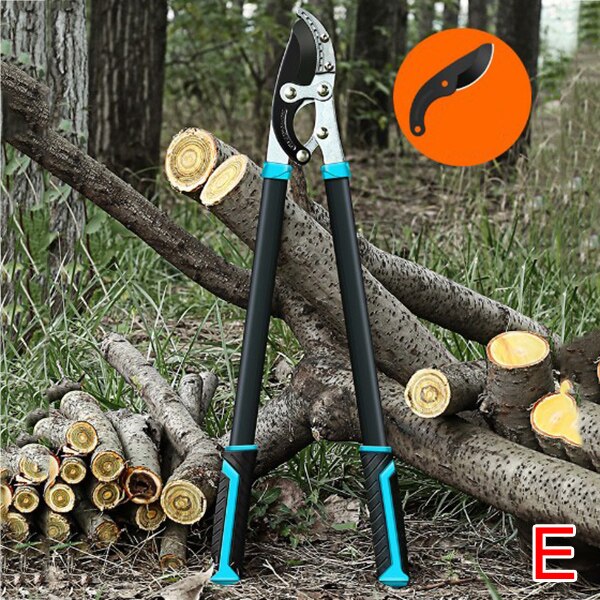 Garden Pruning Scissors High Branch Pruning Tool with Long Reach Aluminum Handle For Fruit Picker Pruner Garden Tools: e