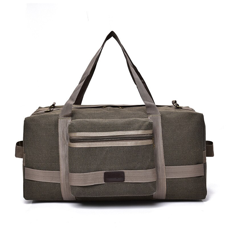 Bolso de lona de gran capacidad para hombre, bolsa de hombro para gimnasio, de lona, de entrenamiento, deportivo, 40L, novedad: Castaño