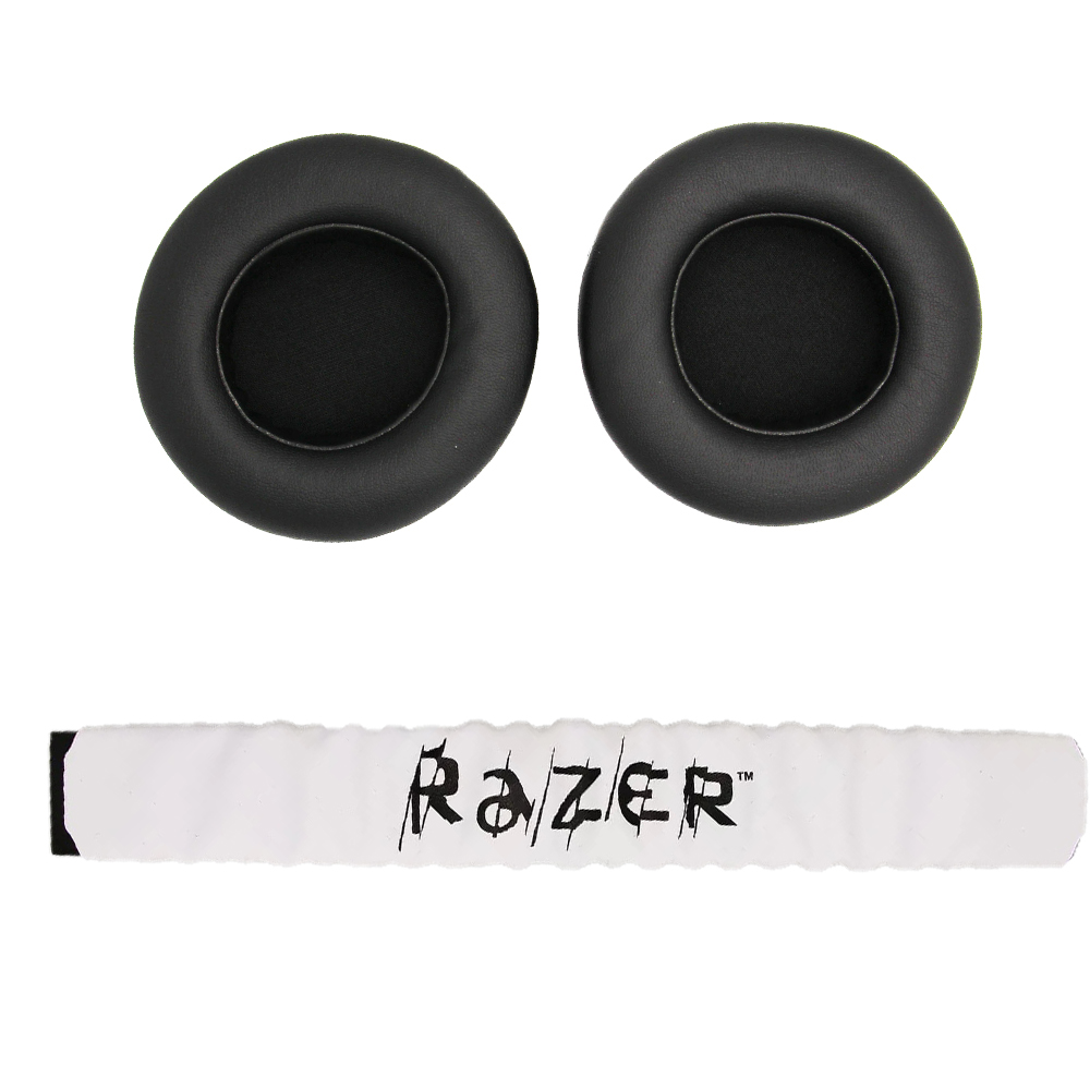 Ersatz-Ohrpolster, Kissen-Ohrpolster mit Kopfband für Razer Kraken Profi V1 und Electra Spielen-Kopfhörer-Ohrenschützer