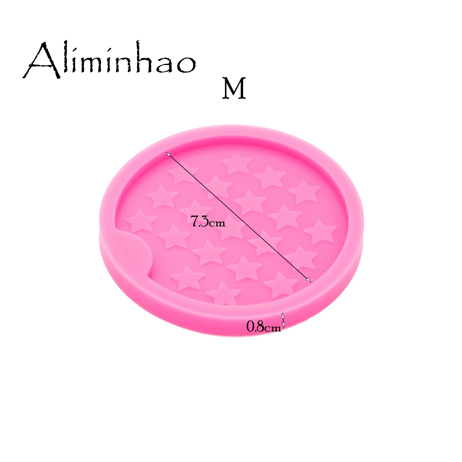 DY0674 2.5/2.8 In pot blad top/Cheetah bodem/Star Geode Auto Coaster Mold Agaat Hars Siliconen mallen DIY Epoxy Mold Crafting: Chocolade