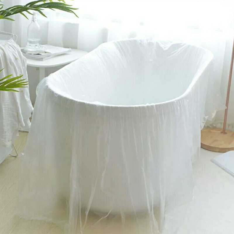 Portable Disposable Bathtub Cover Bag Tub Film Family Hotel Health Clean Bath Home Decor Salon Travel Bags Travel Tool