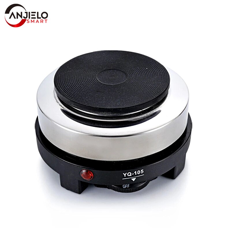 Anjielosmart Portable Mini Electric Stove Multifunction Coffee Tea Heater Plate Mocha Heating Furnace Coffee Cup Warmer EU Plug