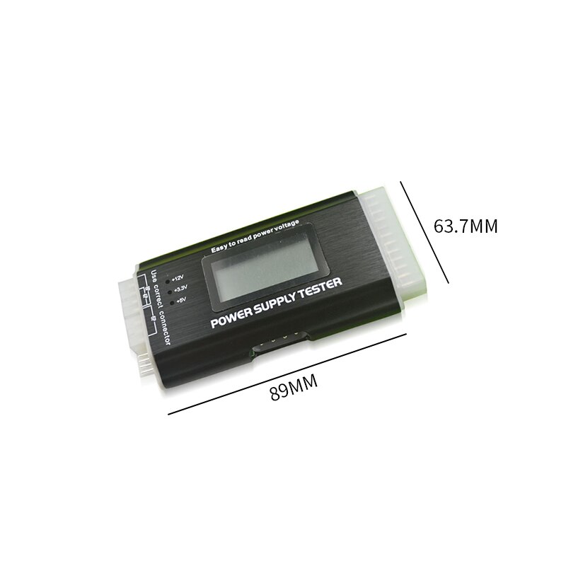 Pantalla LCD Digital, ordenador PC, probador de fuente de alimentación de 20/24 Pines, comprobar la fuente de alimentación rápida, herramientas de prueba de medición de diagnóstico de potencia: G315848
