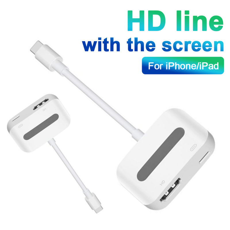 Lightning To HDMI Adapter for Lightning HDMI Cable 1080P HD Digital TV AV adapter Converter for iPhone iPad to TV Same Screen