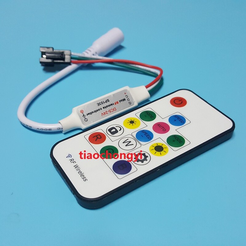 SP103E 5-24V Mini-RF wireless remote controller for led strip WS2811 WS2812B