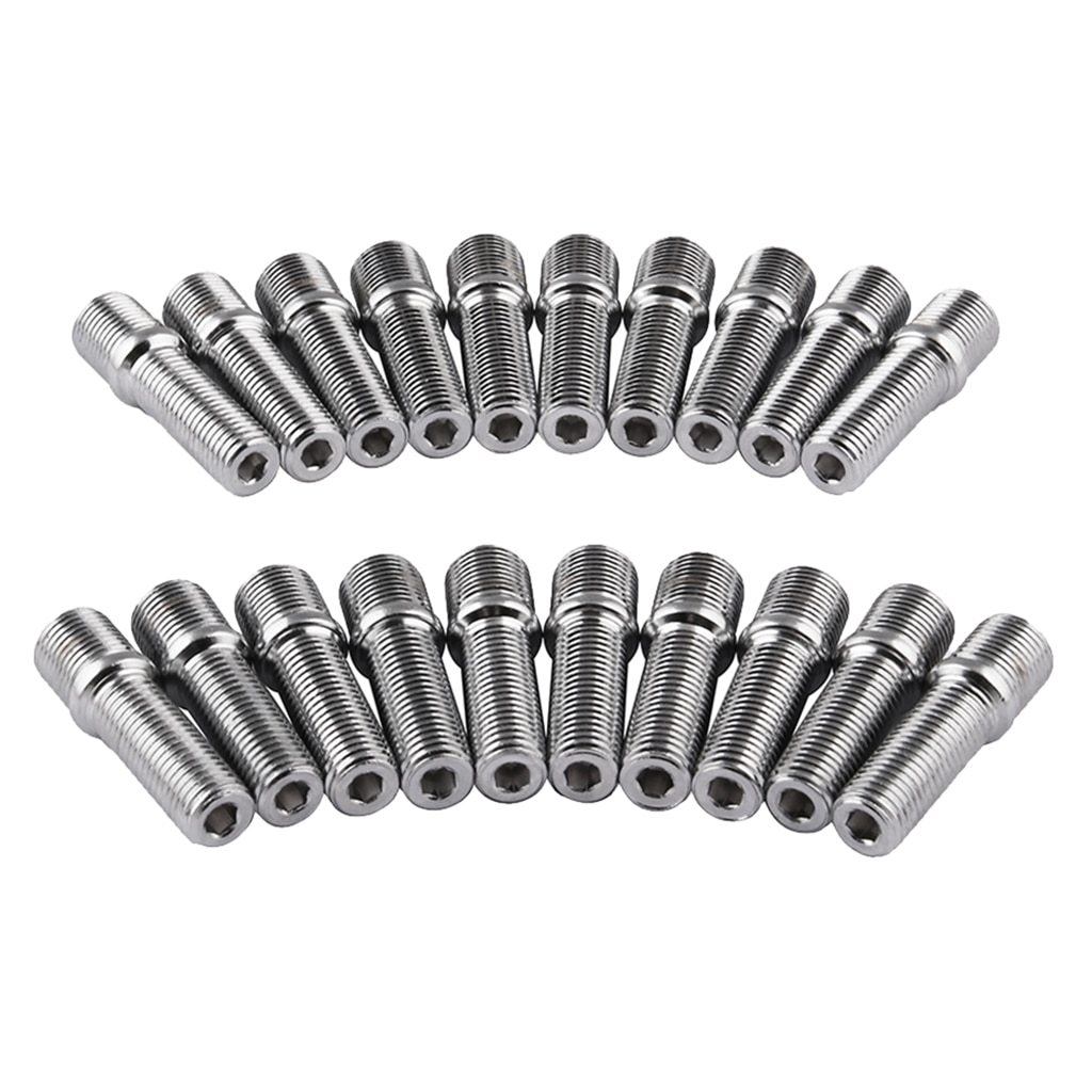 20x m14*1.5 to m12*1.5 50mm lange hjulbolte til tyske biler
