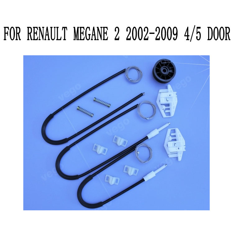 CAR WINDOW REGULATOR REPAIR KIT FOR RENAULT MEGANE 2 II SEDAN, KOMBI 2002 - ONLY 4/5 DOOR