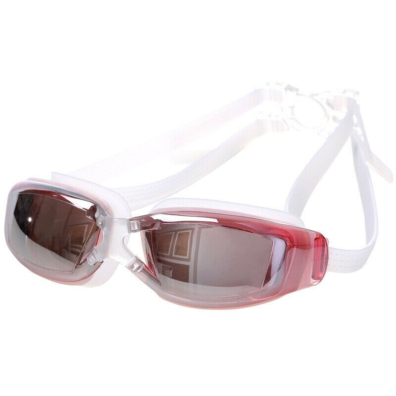 Galvaniseren Uv Anti-Fog Badpak Bril Zwemmen Duiken Verstelbare Zwembril Dames Mannen Zwemmen Goggle: Pink