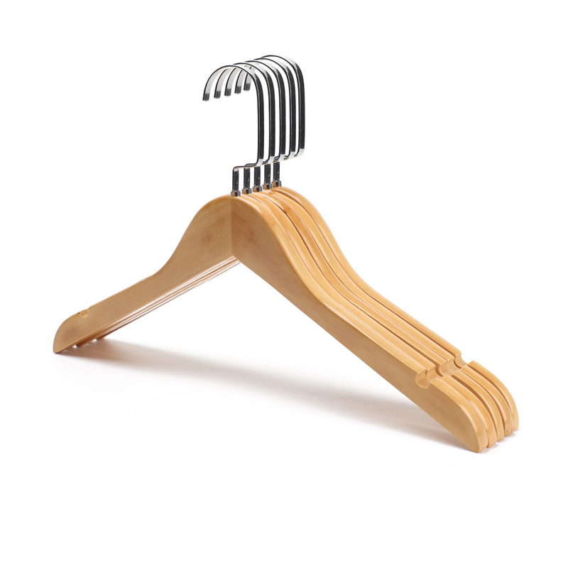 10 stücke Retro Hölzernen Kleiderbügel Massivholz Non-slip Kleidung Rack Schrank Organizer Mantel Anzug Kleiderbügel Shop Trocknen Rack raum Saver: YB29 / MEN(40-44.5CM)