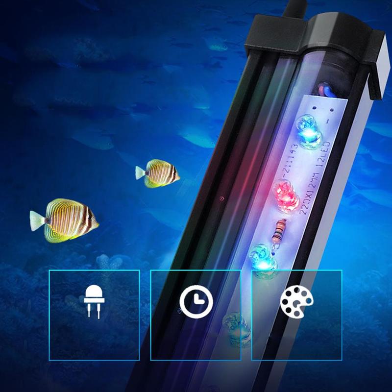 Aquarium Led Bubble Light Kleurrijke Verlichting Met Aquarium Led Kleur Lamp Tank Duiken Light Remote Bubble Controle Licht Vis T3F2