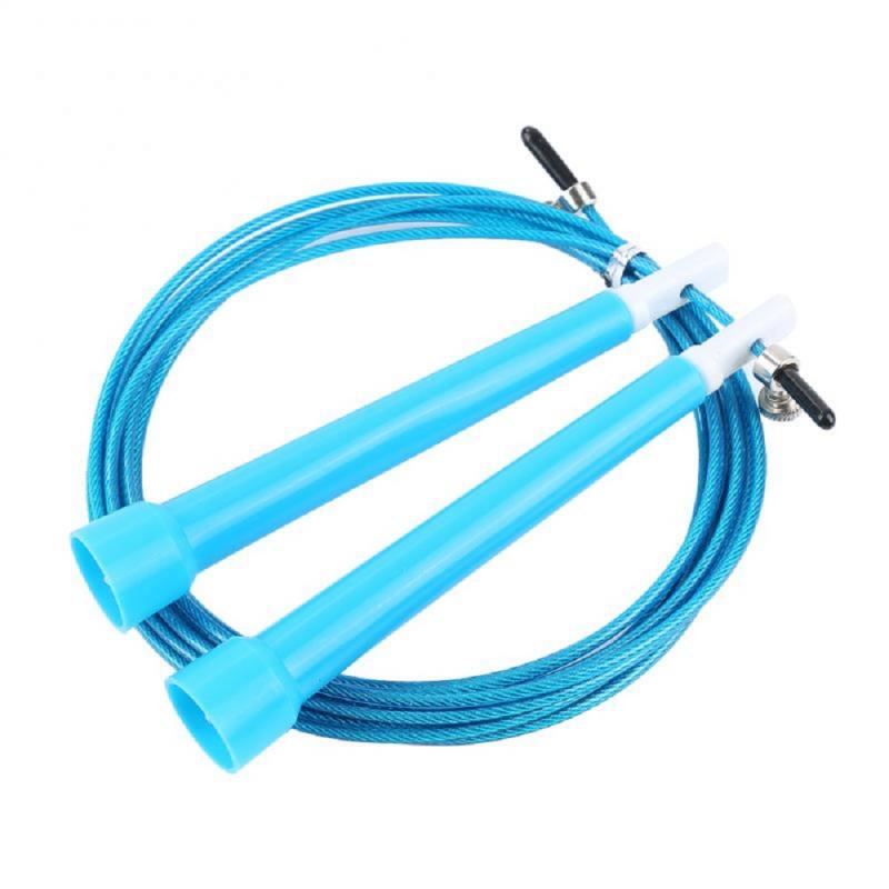 Gimnasio en casa, cuerda de saltar de velocidad, ajustable, ejercicio para perder peso, cuerdas para saltar, equipos de Fitness Crossfit,: Blue