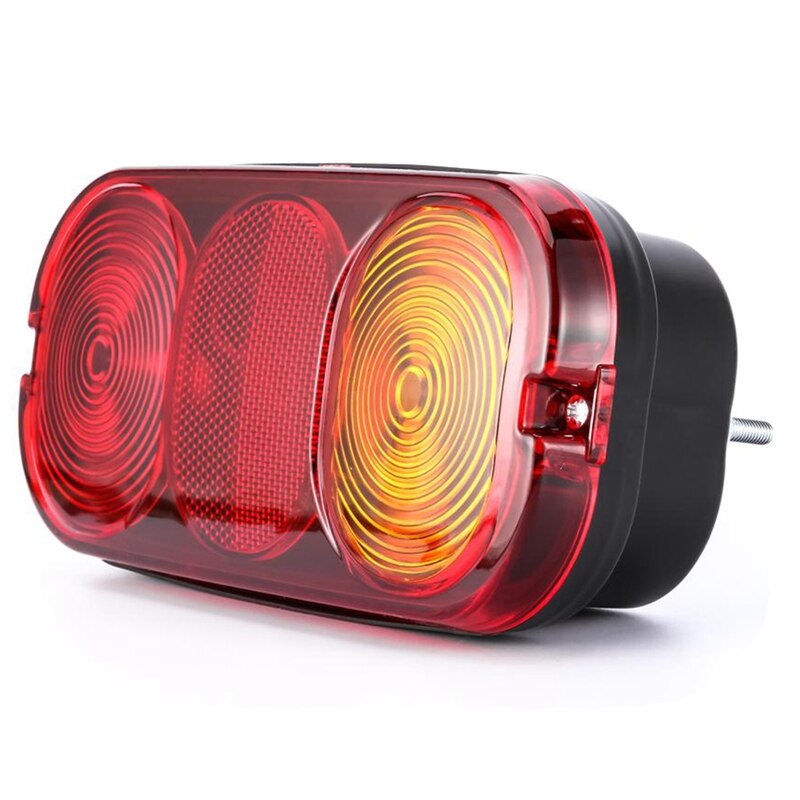 GOOFIT Feu Arrière Moto Double Ampoule Avec Clignotants Intégrés – Lampe LED Rouge Pour Scooter, Moto, ATV, Haute Luminosité