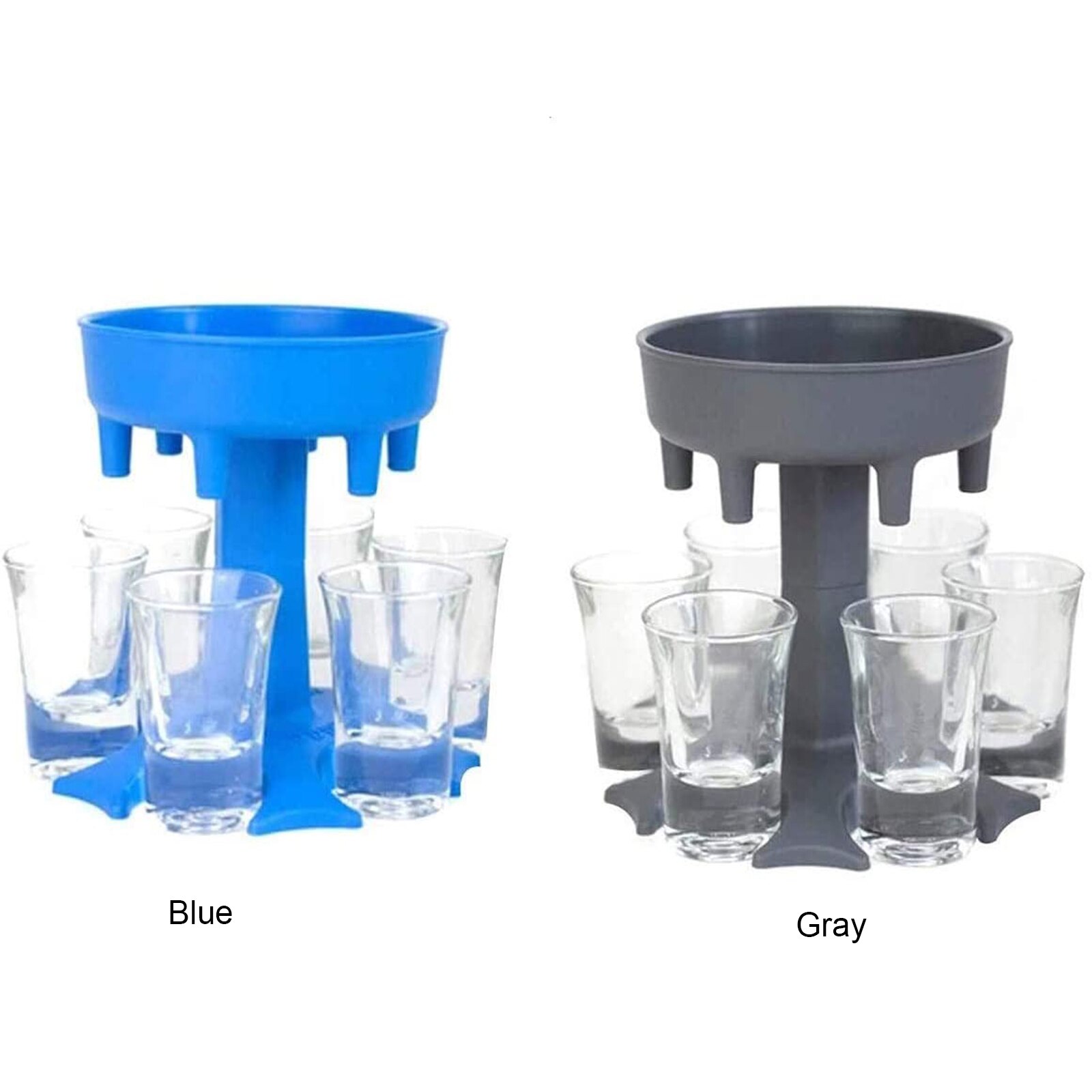 6 Borrelglas Sterke Drank Wijn Dispenser Rack Drank Flessen Borrelglas Dispenser Houder Party Drinking Game Tool Essentiële Benodigdheden