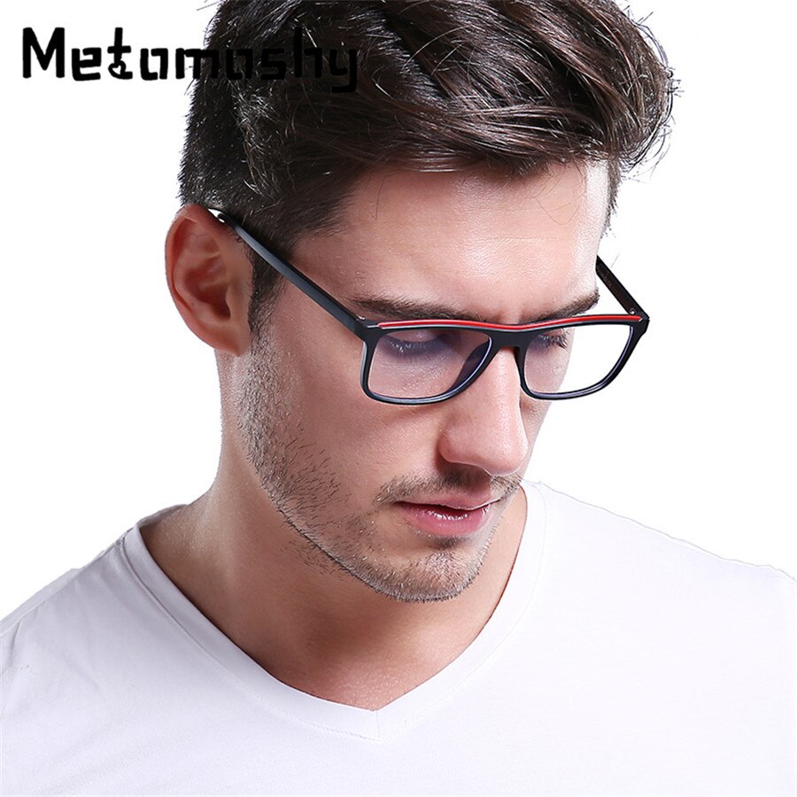 Classic Retro Myopia Nerd Eye Glasses Frames for Men Matte Brown Rectangle Clear Lens Glasses Acetate Male Grade Glasses