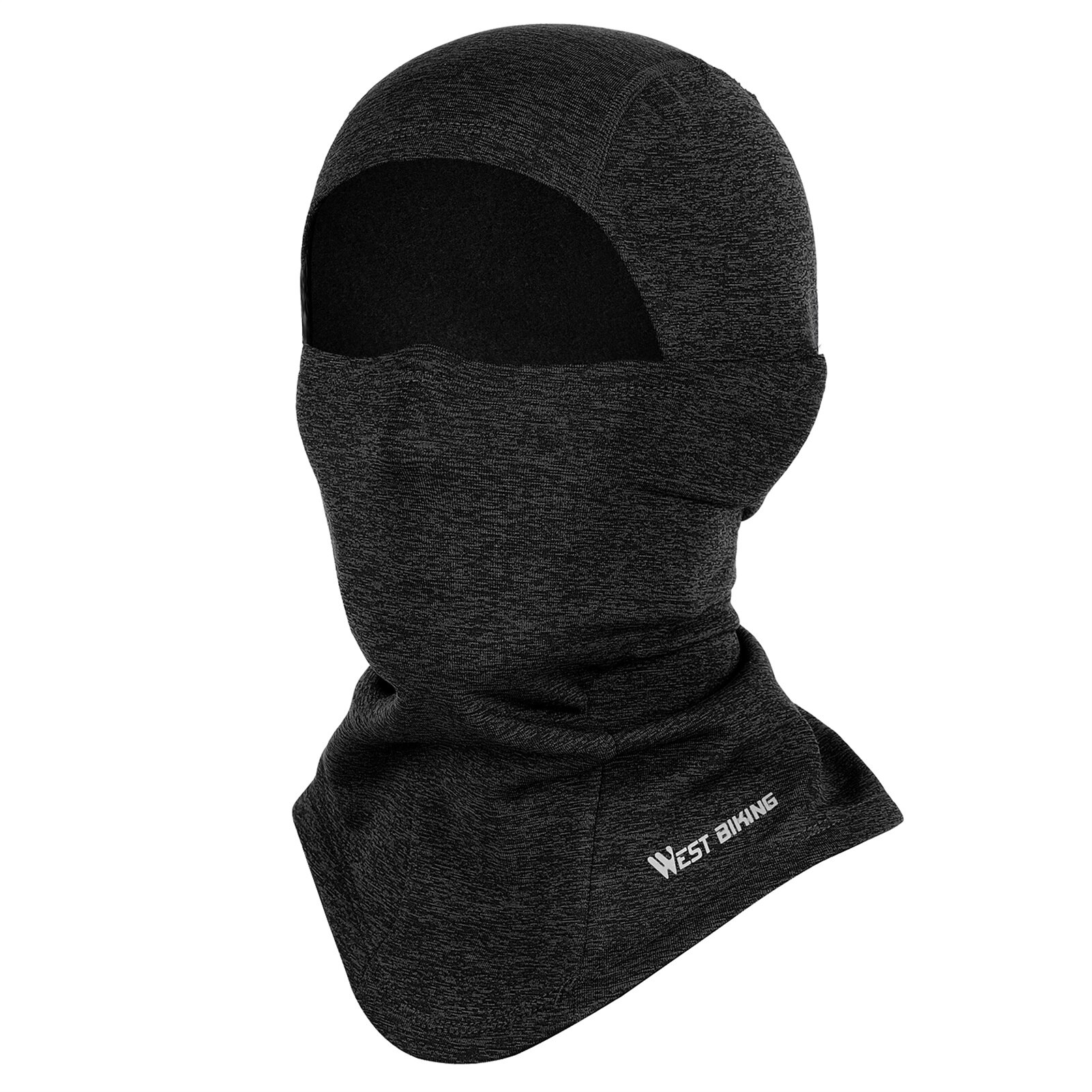Masque thermique anti-vent cyclisme chauffe-cou moto sous casque doublure masque casquettes ultime rétention thermique chapeau: Black