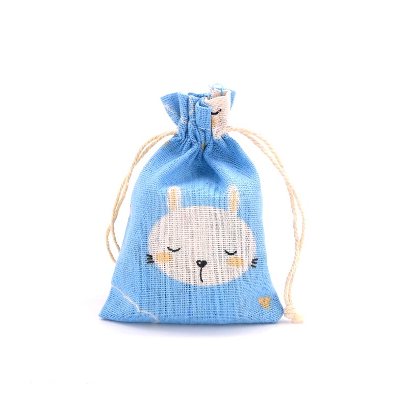 5 sztuk/partia kolorowe wzory pościel torby bawełniane 10x14cm Wedding Favor cukierki bransoletka biżuteria torby do pakowania muślinu torba na prezent woreczki: A14
