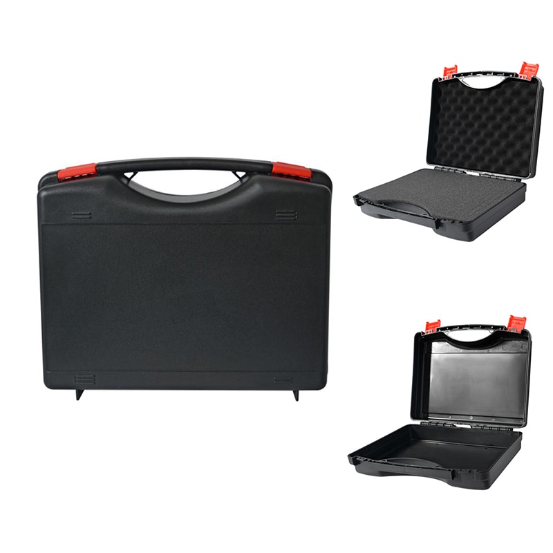 Toolbox Protective Safety Tool Box Sealed Equipment Case Photographic Instrument Box with Foam Impact Resistant Suitcase Plastic