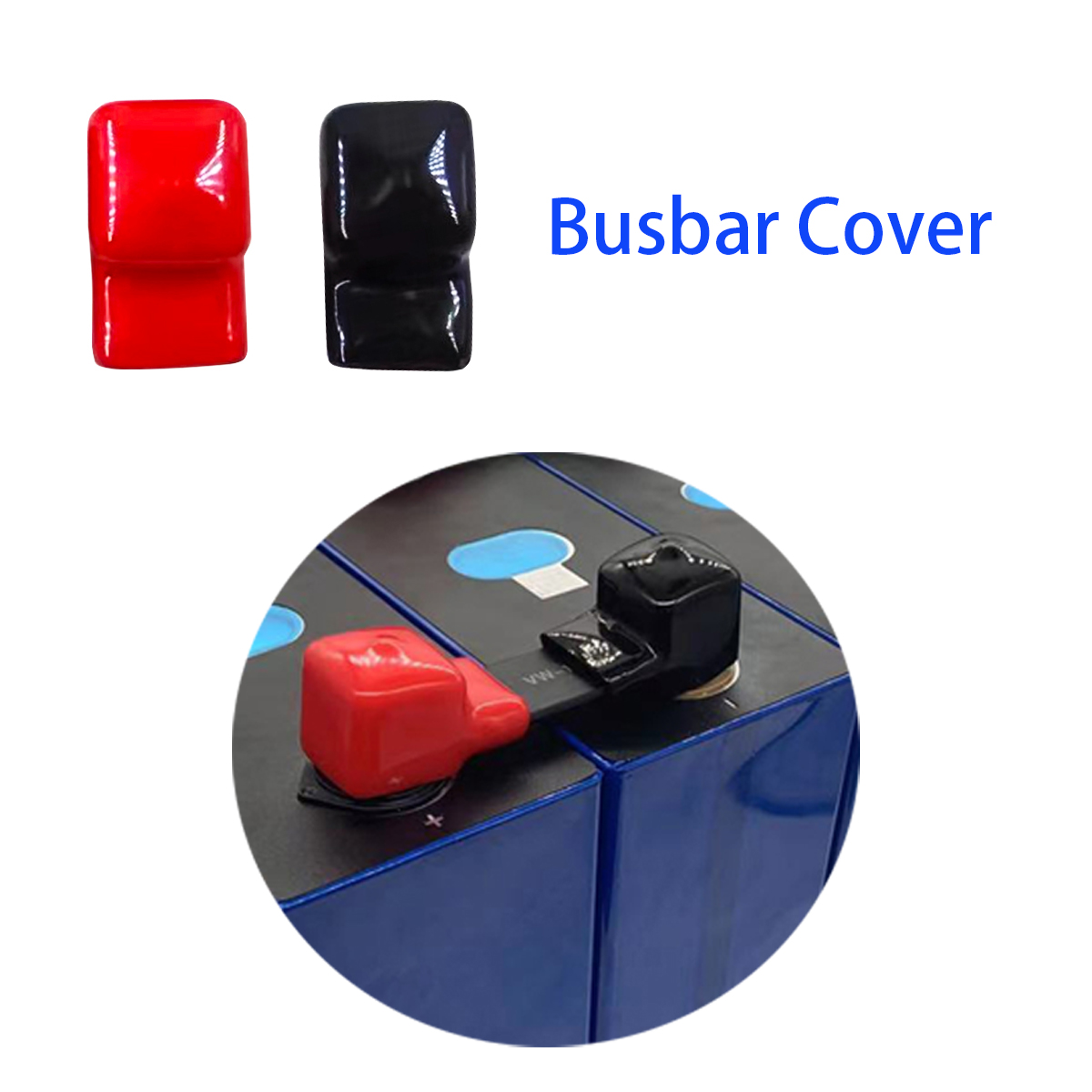 16Pcs Loose Protector Bus Bar Battery Terminal Insulation Cover Battery Flexible busbar PVC Isolation Cover Terminal 230Ah 280Ah