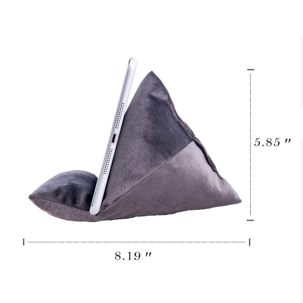 Laptop zacht kussen tablet kussen driehoek rijst dumpling regenboog ipad standaard tablets e-readers smartphones boek tijdschriften houder