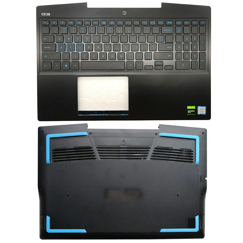 for DELL 15 G3 3590 Laptop LCD Back Cover/Front Bezel/Hinges/Palmrest/Bottom Case Computer Case