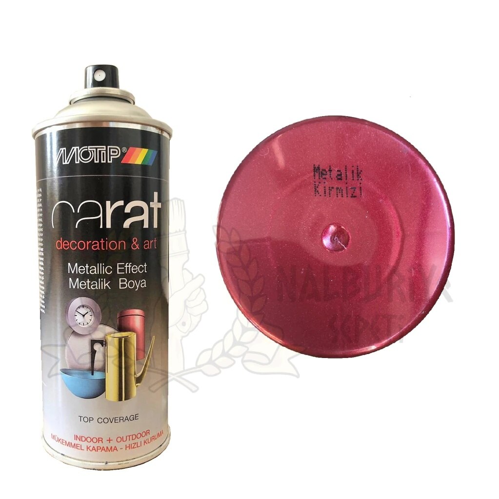 Motip Carat METALLIC RED Spray Paint 400ml
