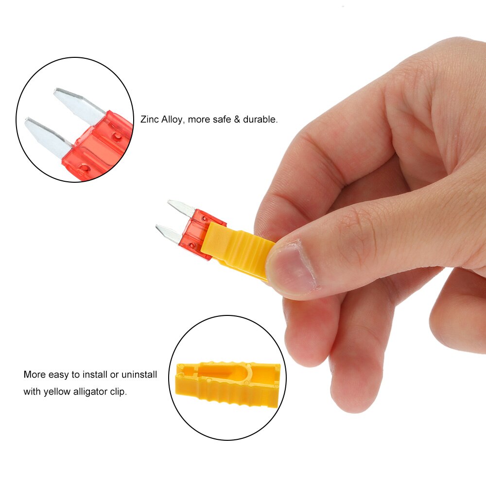 Universal 60pcs Mini Blade Fuses Auto Car Truck Assortment Fuse Kit with Box 5A 10A 15A 20A 25A 30A Auto Accessories