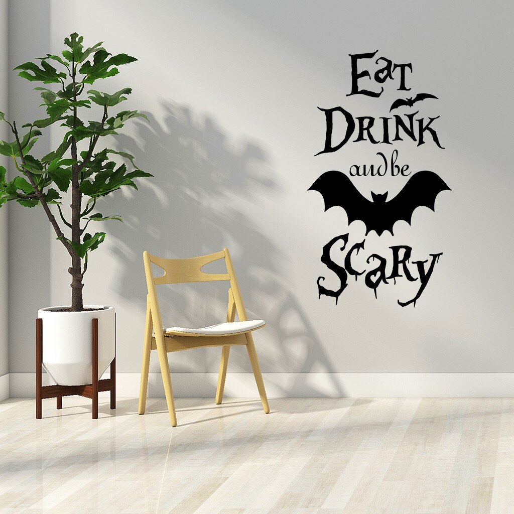 Gothic Wallpaper Halloween Wall Stickers Decor Halloween Wall Sticker Home DIY Decals For Door And Window Home Decoration