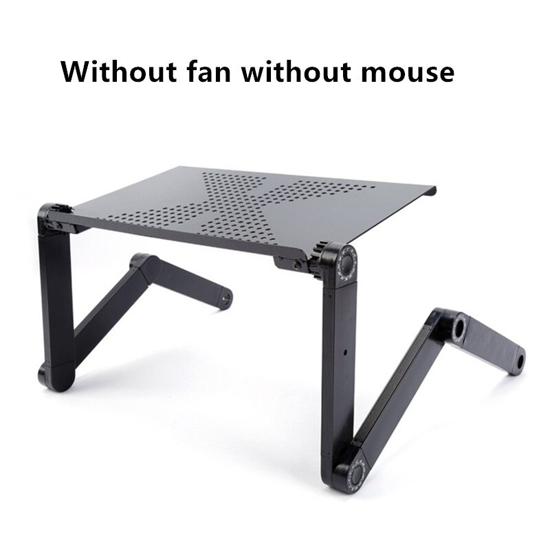 Aluminum Alloy Adjustable Laptop Table Portable Folding Computer Desk Notebook Desktop Stand Computer Table For Sofa Bed: White