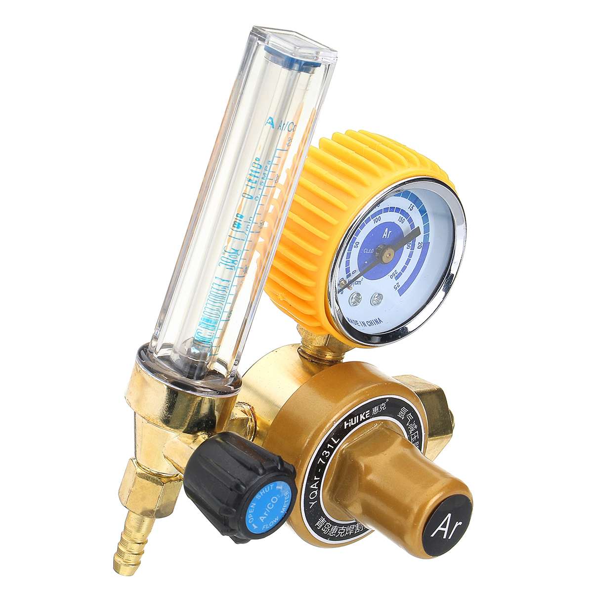 G5/8" 0-25Mpa Argon CO2 Mig Tig Flow Meter Gas Regulator Flowmeter Welding Weld Gauge Argon Regulator Pressure Reducer