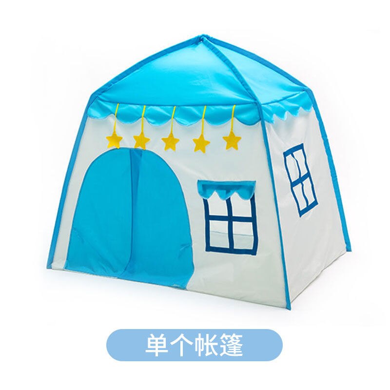 Kinderen Indoor Prinses Teepee Bed Meisje Jongen Baby Tipi Kind Pop Thuis Vouwen Huis Spelen Wigwam Voor Kinderen Kinderen speelgoed Tent: Sky Blue