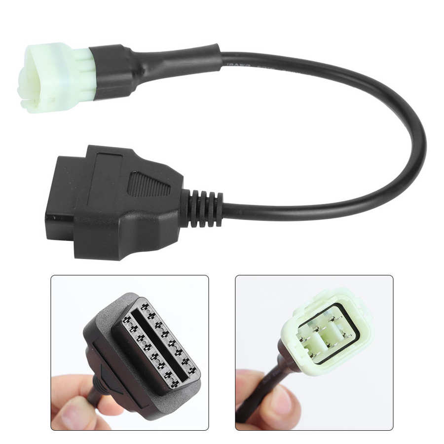 6 ben  to 16 ben adapter kabel obd 2 motor fejl diagnose og detektor passer til ktm motorcykler obd adapter kabel