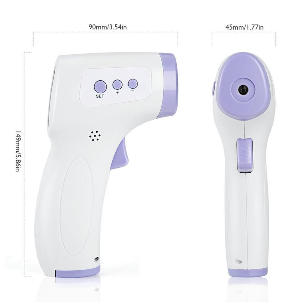 Berøringsfri kropp berøringsfritt termometer infrarødt termometer baby voksne utendørs hjem digital infrarød feber øretermometer