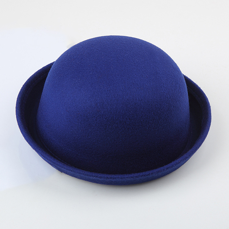 Sombreros de fieltro de lana para mujer, gorro cálido Retro Vintage con estampado de animales, no deformadas, de otoño e invierno,: 1