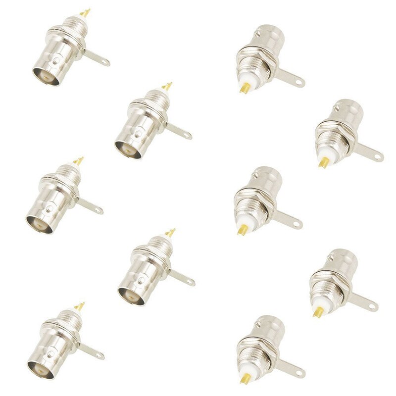 Lodding vri fjær sikkerhetssystem bnc-kontakt jack for koaksial  rg59 -kabel cctv kamera tilbehør