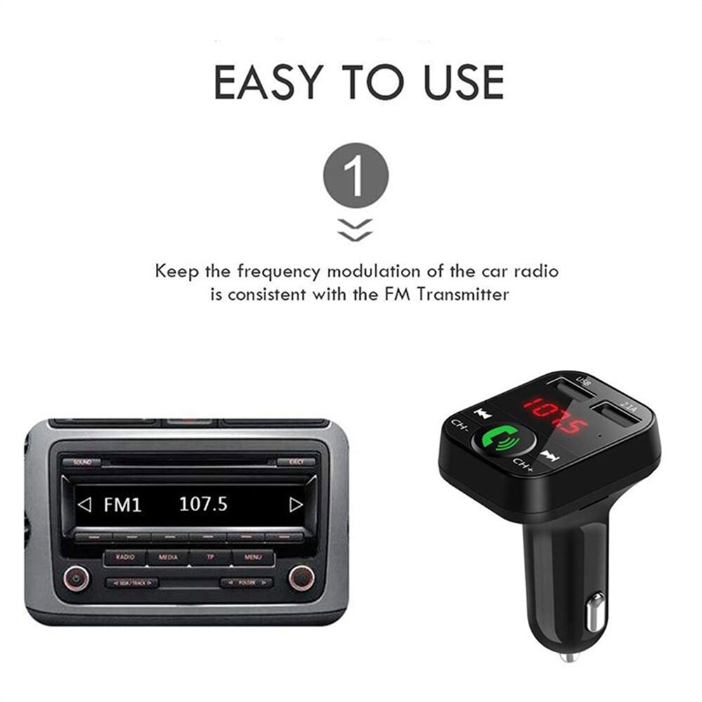 Ładowarka samochodowa usb i papierosy zapalniczka zestaw Bluetooth nadajnik FM LCD samochodowy odtwarzacz MP3 ładowarka modulator FM wnętrze samochodu