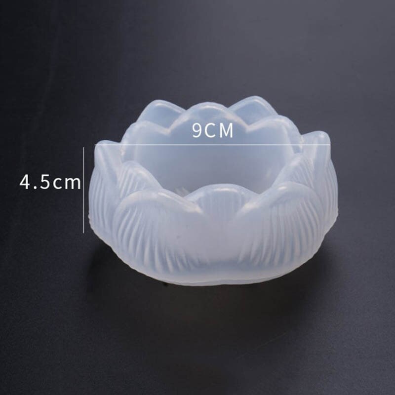 Moule porte-bougie en Silicone, en résine époxy, pour bricolage, en argile, en béton: Gris clair