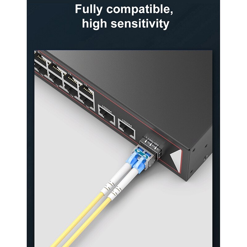 JT-COM 10G SFP+ Duplex LC SFP Module Single Mode 5Km Optical Fiber Module 1310Nm For Mikrotik/Huawei Switch