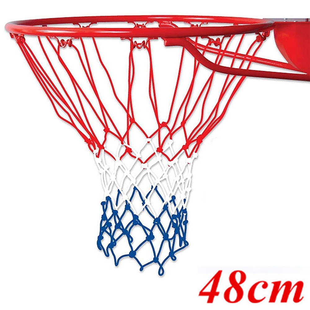 Full størrelse basketballkurv ringnett veggmontert utendørs hengende kurv 18 /46cm