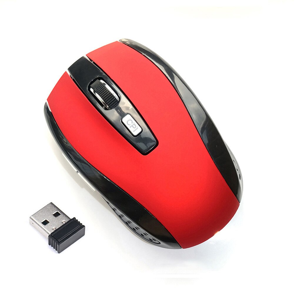 2000DPI inalámbrico ratón de juego de ratón ergonómico óptico Mini portátil USB ratón jugador para ordenador PC y portátil