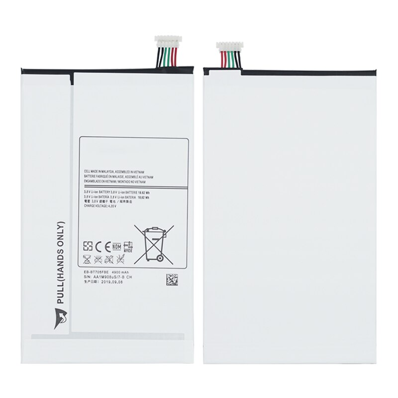 OHD Original High Capacity Battery EB-BT705FBE EB-BT705FBC For Samsung Galaxy Tablet Tab S 8.4 SM-T700 T700 T705 4900mAh + Tool