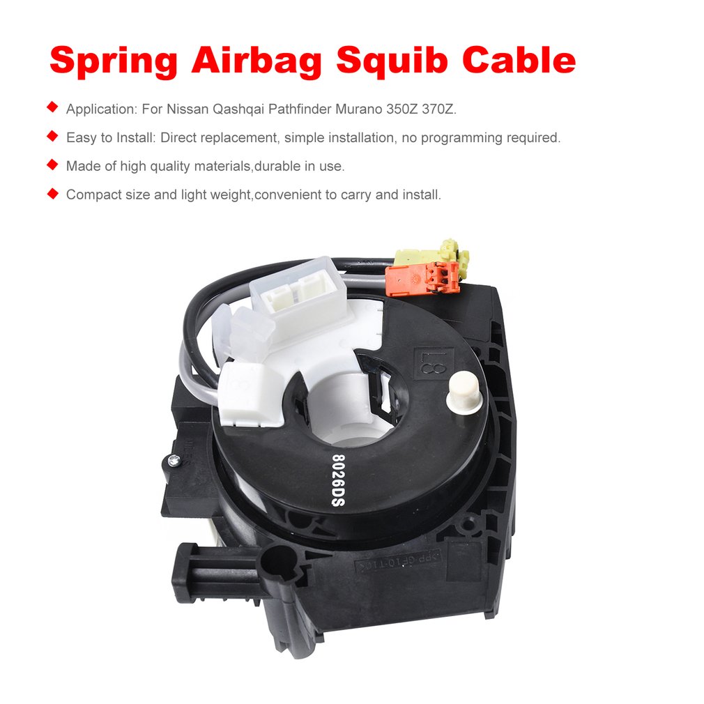 Airbag ur fjeder squib spiral kabel sensor spiralkabel 25560-jd003 til nissan qashqai pathfinder murano 350z 370z