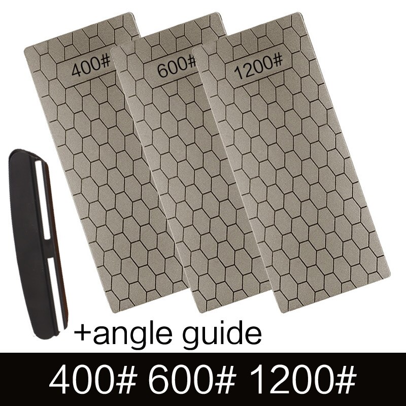 Diamond sharpening stone 400# 600# 1000# 1200# sharpener 1 piece set of ultra-thin honeycomb surface whetstone sharpening tool: Burgundy