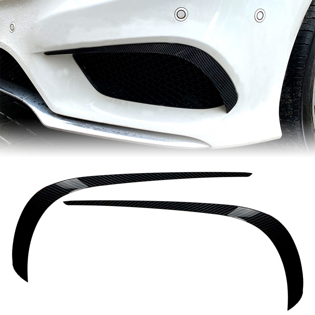 Parachoques delantero ABS para mercedes-benz, divisor de Alerón, embellecedor decorativo para Clase E AMG W212, Facelift , , , , 2 piezas: Carbon fiber