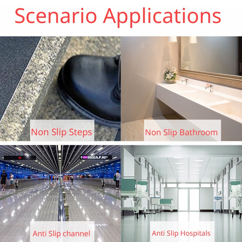 Nastro antiscivolo Gomma PEVA trasparente Adesivi antiscivolo impermeabili scala Pavimento del bagno Nano Adesivo antiscivolo antitraccia