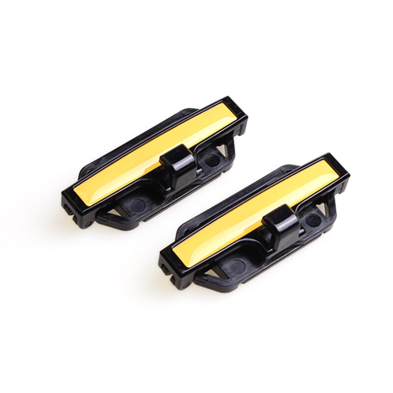 2 stk plastik bil sikkerhedssele stop afstand grænse clips auto universal holder sele stop clips til biltilbehør: Orange