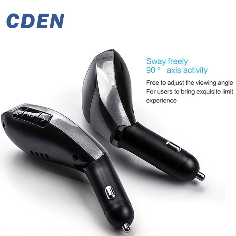 Auto Bluetooth Draadloze Fm-zender MP3 Radio Adapter Speler Auto Accessoires met TF Card U Disk Voor iPhone Samsung X5 door CDEN